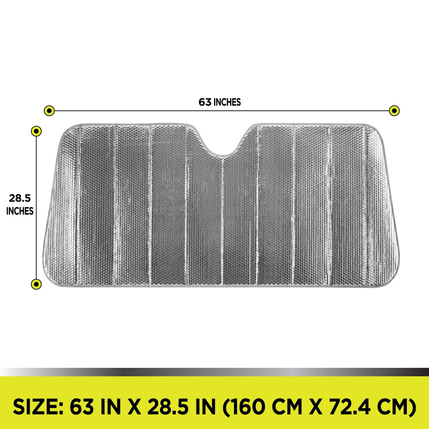Parasol plegable para parabrisas 160 x 72 cm bloqueador UV