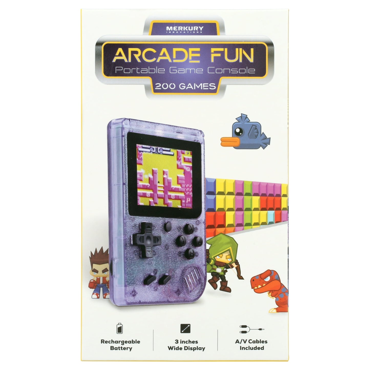 Consola portátil retro con 200 juegos y pantalla LCD 3 pulgadas