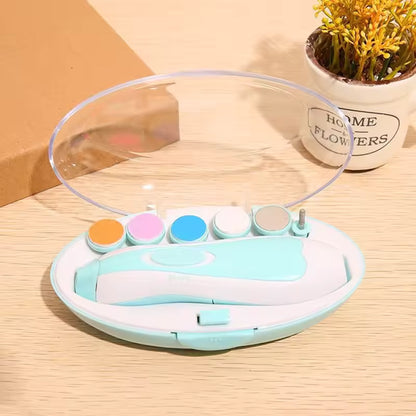 Cortauñas eléctrico para bebé con limas y luz LED