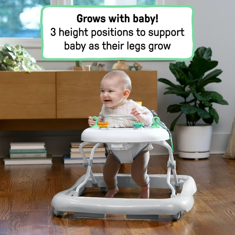 Andador para bebé ajustable plegable con asiento lavable