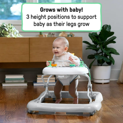 Andador para bebé ajustable plegable con asiento lavable