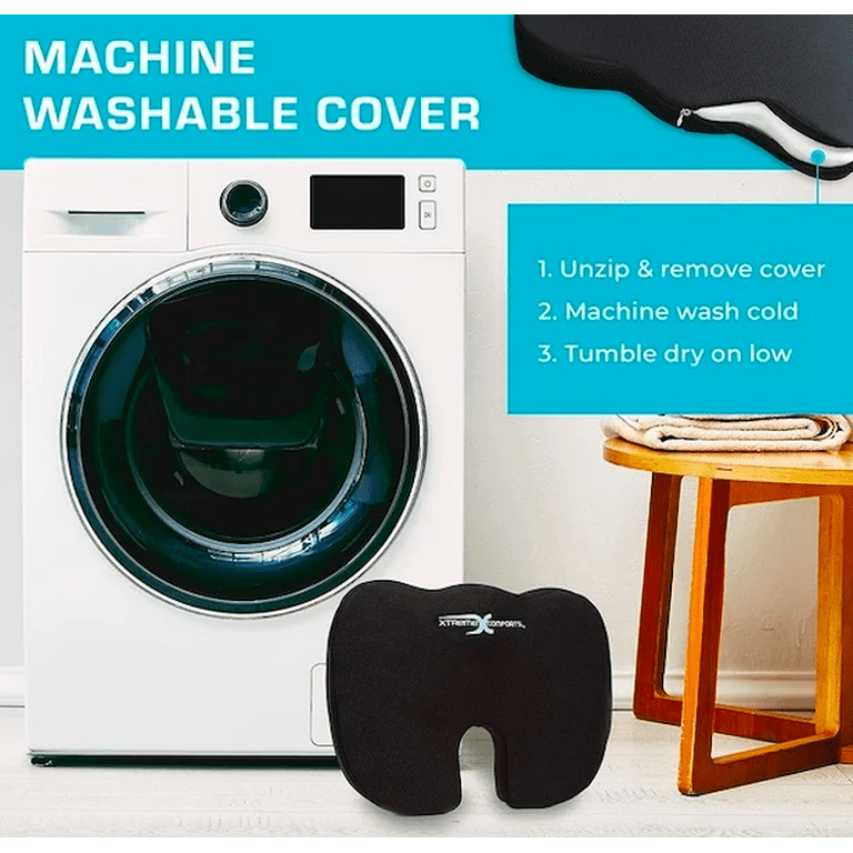 Cojín ortopédico viscoelástico para coxis con diseño ergonómico