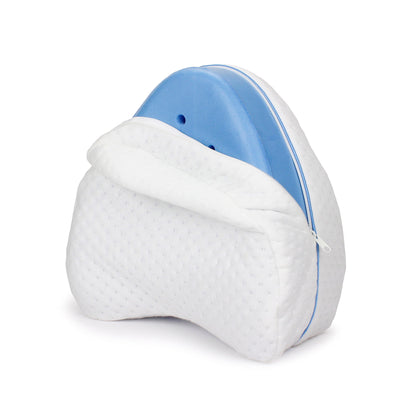 Almohada ergonómica de memory foam para piernas y rodillas