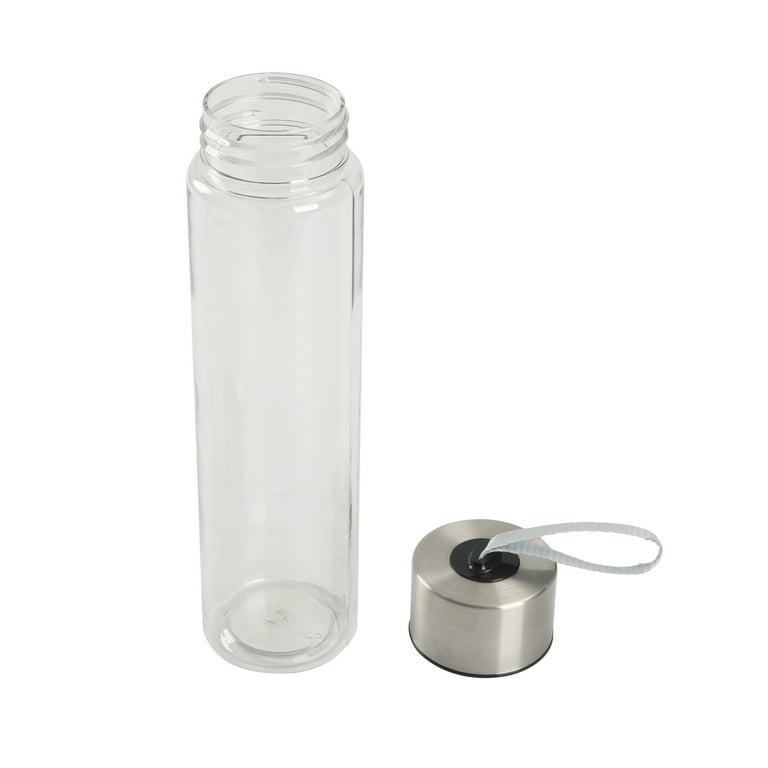 Botella de agua 530 ml con tapa hermética y correa