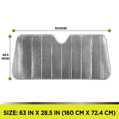 Parasol plegable para parabrisas 160 x 72 cm bloqueador UV