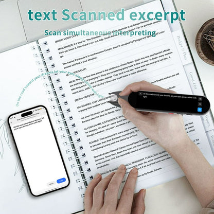 Bolígrafo traductor digital con escáner y voz multilenguaje