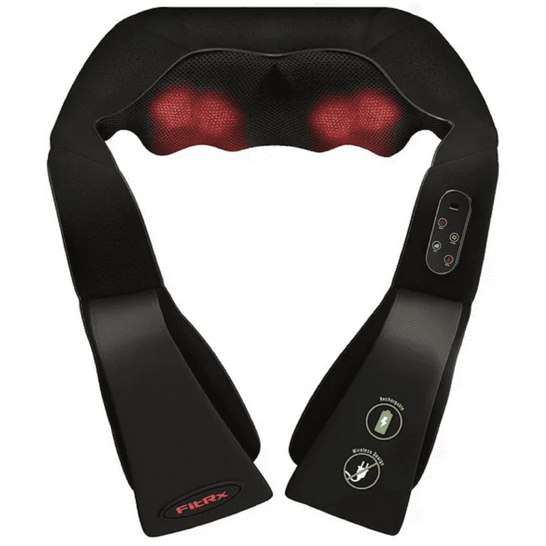 Masajeador cervical Shiatsu inalámbrico con calor y batería
