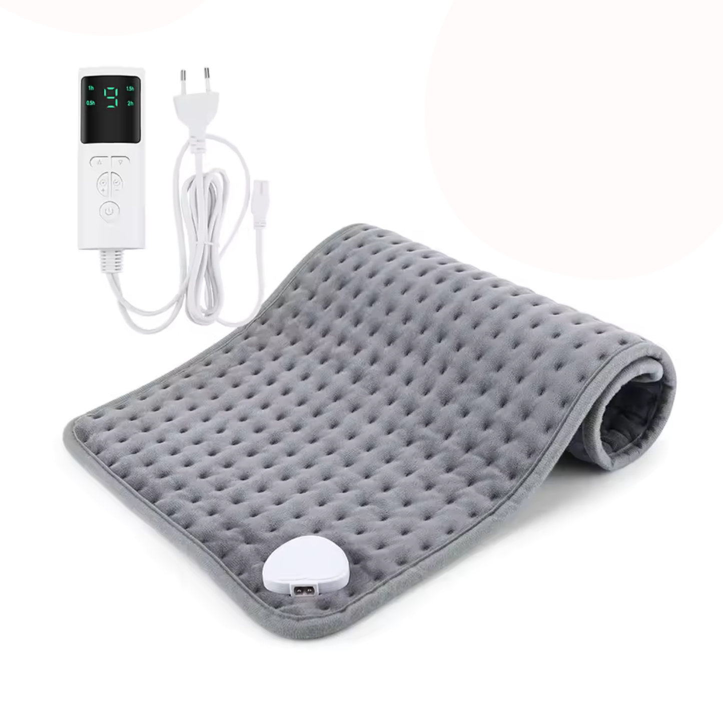 Manta eléctrica térmica con temperatura ajustable y temporizador