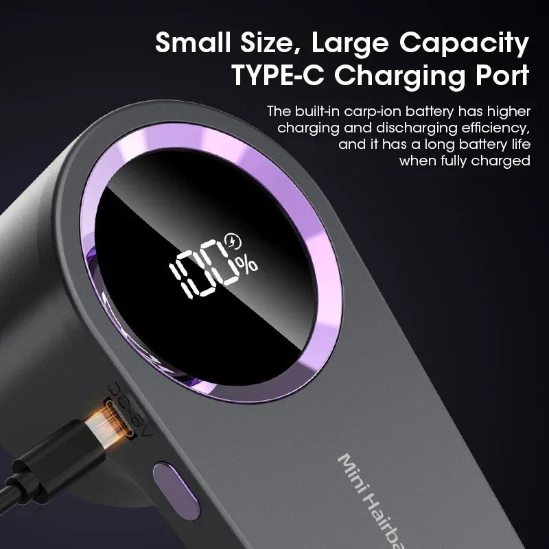 Quitapelusas eléctrico recargable USB-C con pantalla LED gris