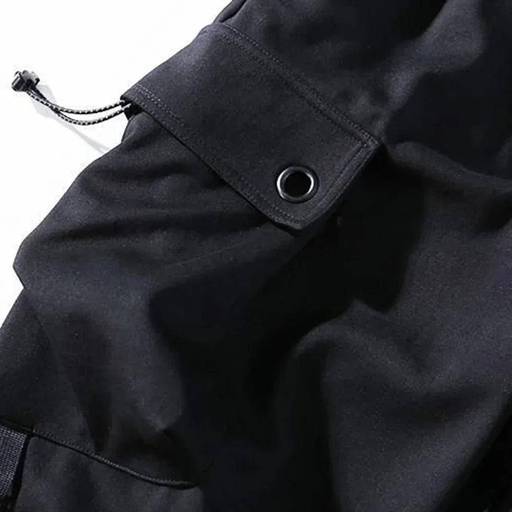 Pantalones Cargo para Hombre con Cintura Elástica y Ajuste Holgado
