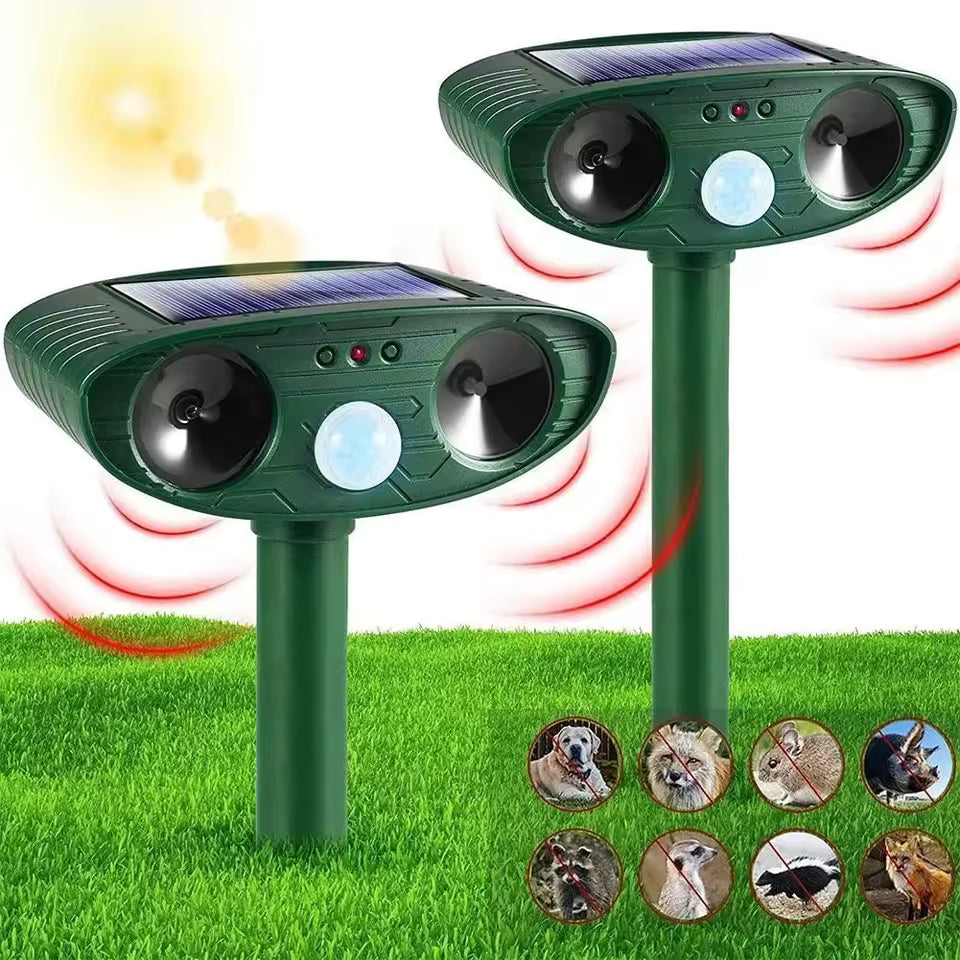 Ahuyentador de Gatos Solar por Ultrasonidos con Sensor PIR IP44