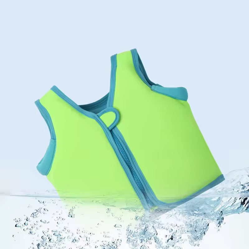 Chaleco flotador bebé para aprender a nadar con cremallera y espuma