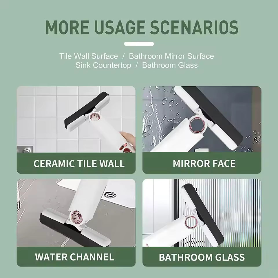 Mini mopa plegable de esponja para limpieza de vidrios y superficies