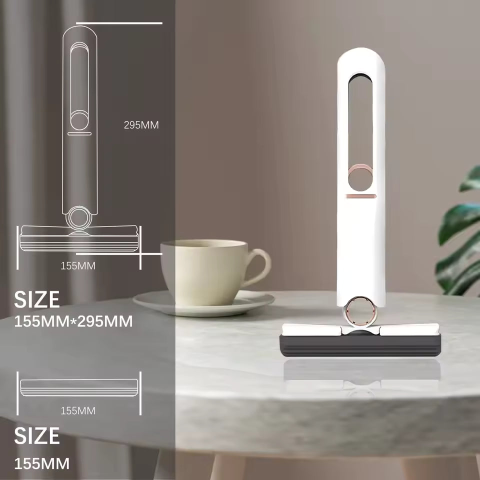 Mini mopa plegable de esponja para limpieza de vidrios y superficies