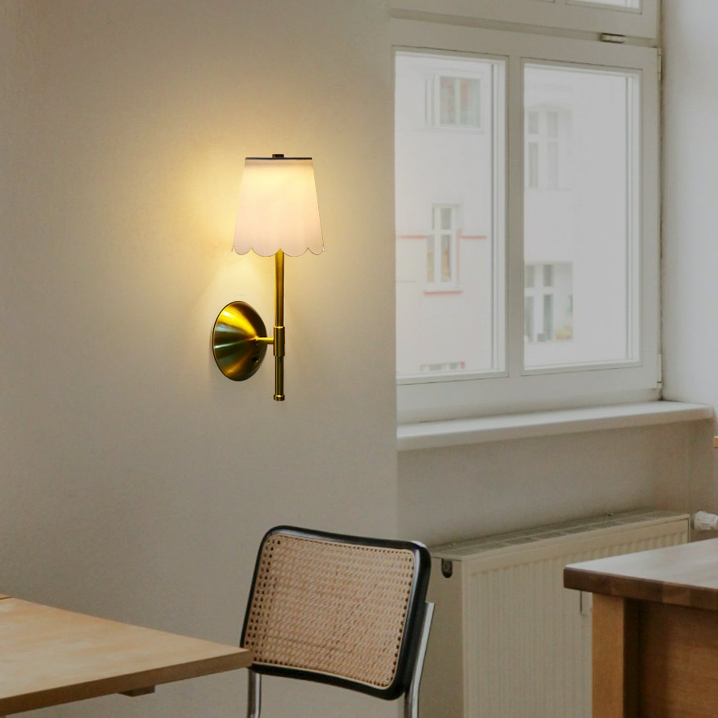 Aplique de pared LED recargable sin cable con control remoto