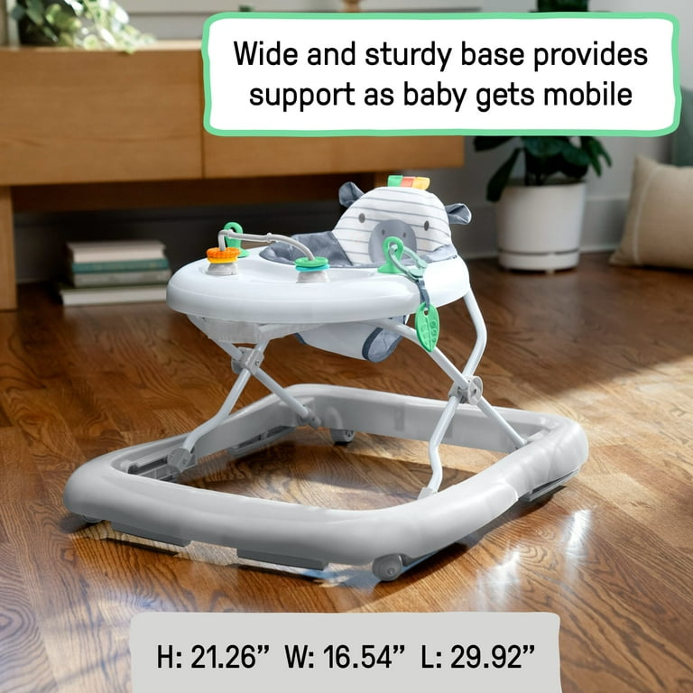 Andador para bebé ajustable plegable con asiento lavable
