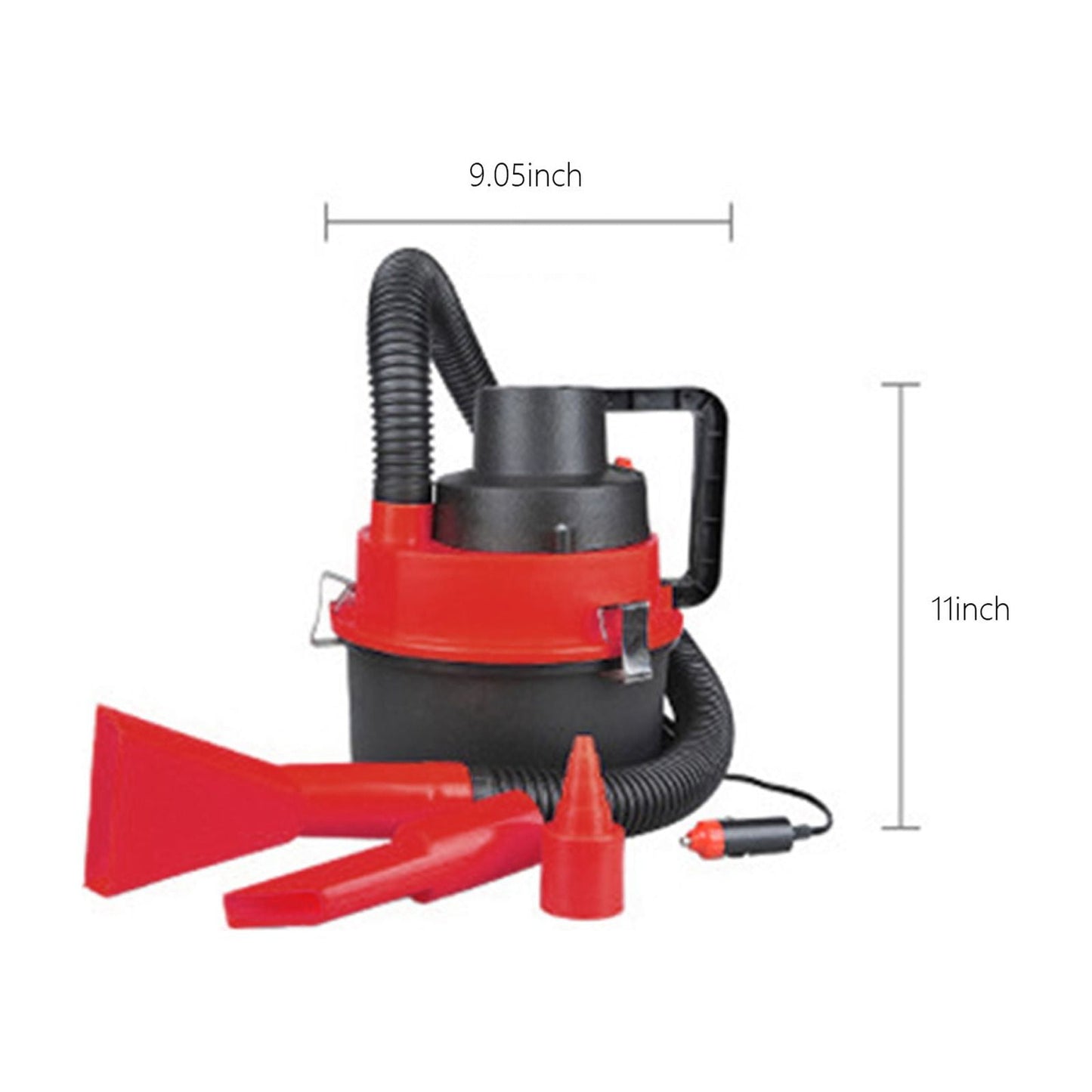 Aspiradora portátil 90W para auto y hogar húmedo y seco