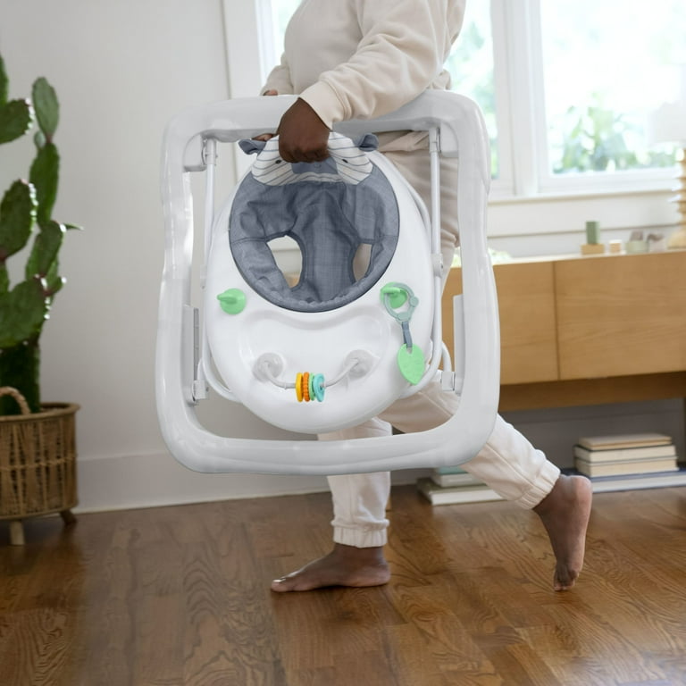 Andador para bebé ajustable plegable con asiento lavable