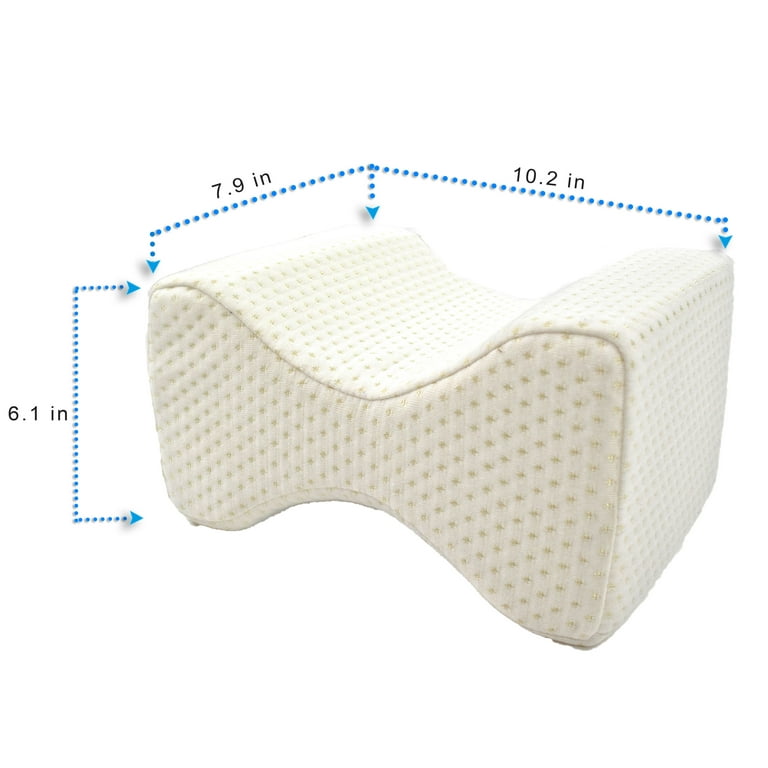 Almohada ergonómica para rodillas memory foam con funda lavable