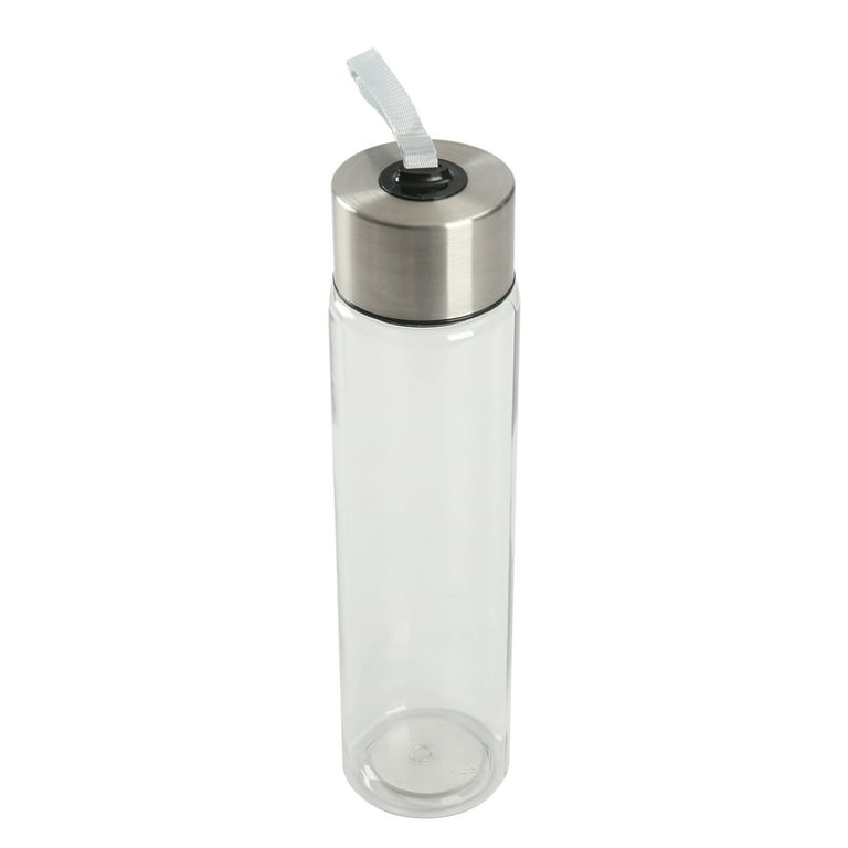 Botella de agua 530 ml con tapa hermética y correa